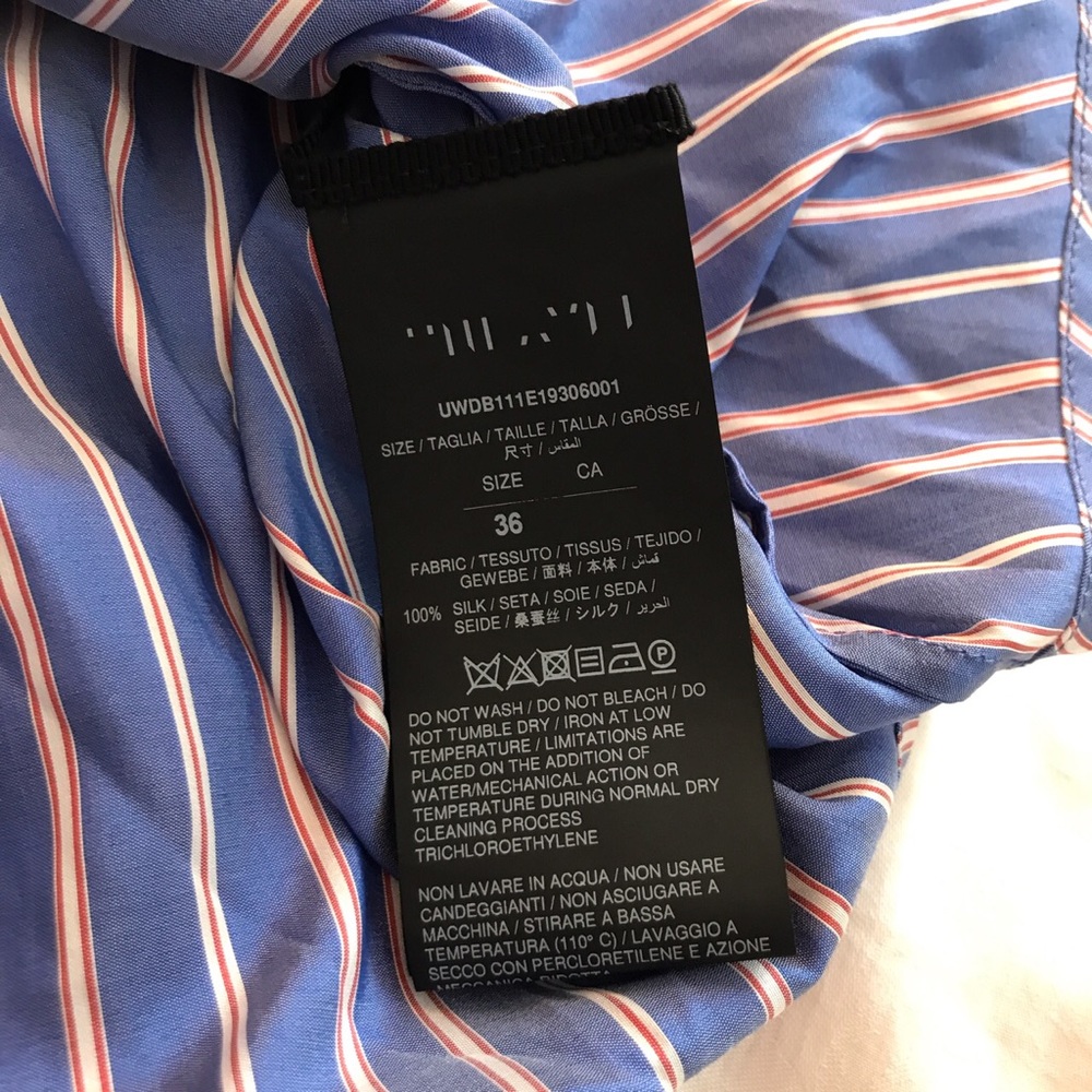 Unravel Project Stripe Silk Shirt Dress - Picture 6 of 7